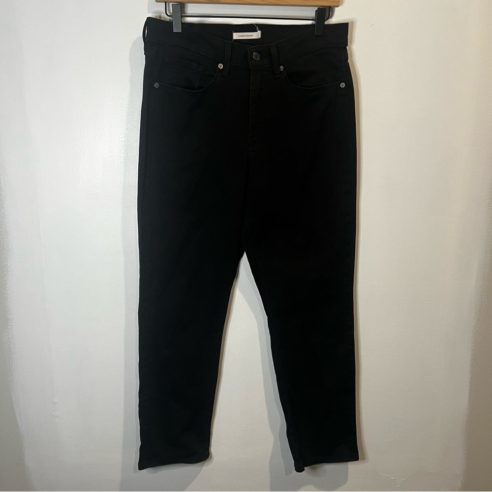 Women’s | Levi Strauss Black Classic Straight Jeans | Size 10   W30 L28